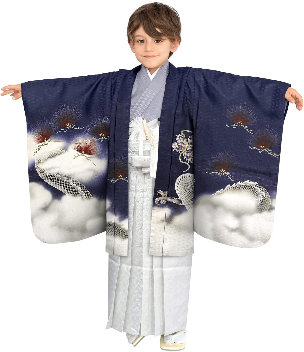 KYOETSU] [キョウエツ] 七五三 5歳 男の子 着物 セット 羽織 袴 フル